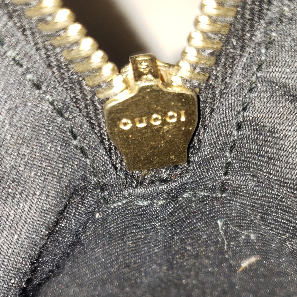 Gucci black monogram horsebit striped purse - Picture 15 of 16